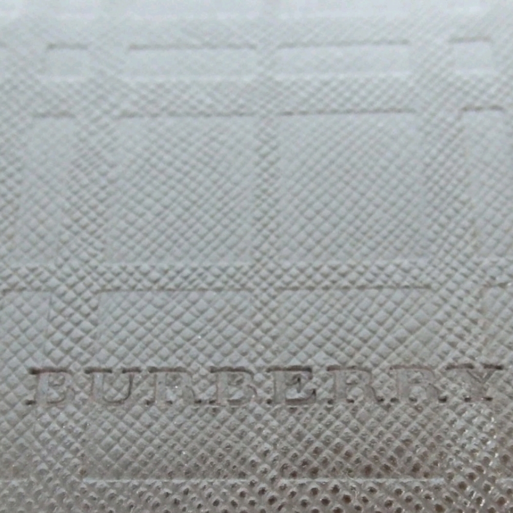 NIB Burberry Textured Brown Coin Purse Wallet Silver Kisslock Clasp | MINT - Picture 6 of 11